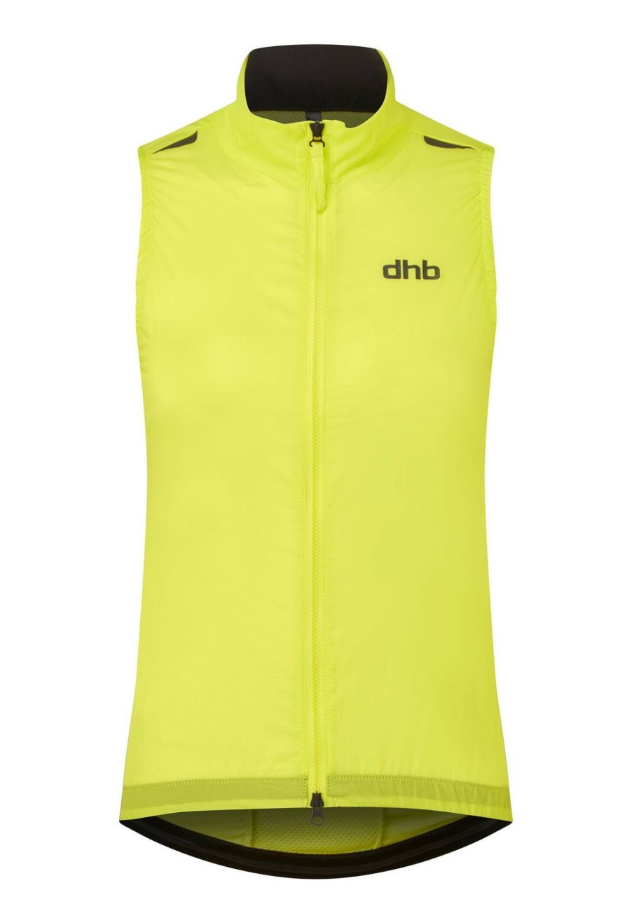 Mtb Jacken | dhb Dhb Aeron Packbarer Gilet Damen Gelb