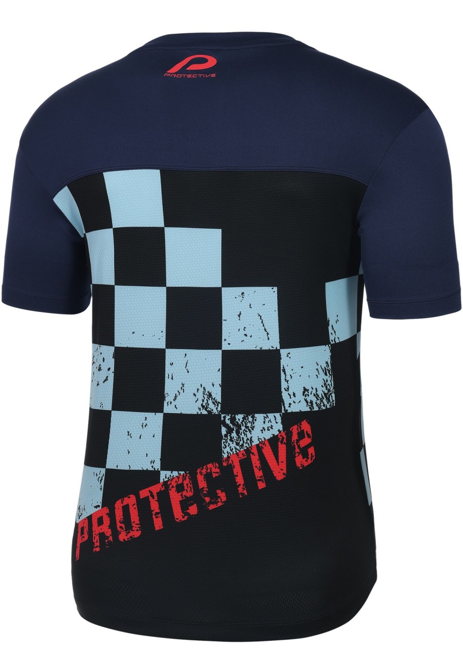 Streetwear | Protective Protective P-Riding High Kurzarm Trikot Herren Blau/Schwarz