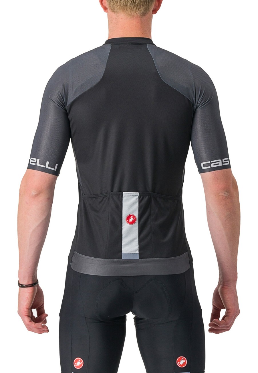 Trikots Kurzarm | Castelli Castelli Entrata Vi Trikot Herren Schwarz