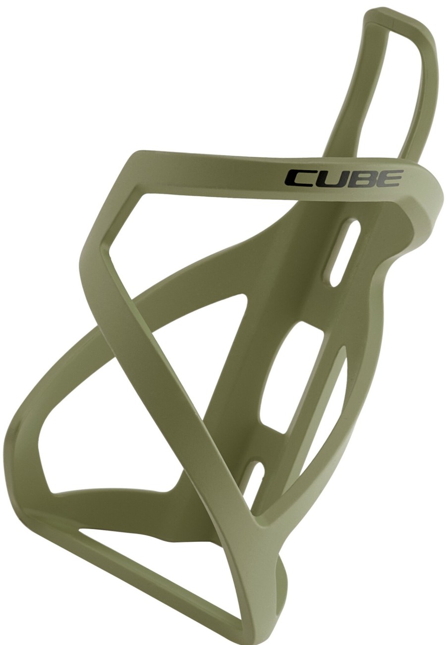 Flaschen & Halter | Cube Cube Hpp Flaschenhalter Mit Seitlichem Zugriff Links Oliv