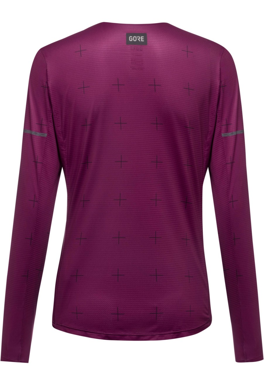 Laufbekleidung | GOREWEAR Gorewear Contest Langarmshirt Damen Lila