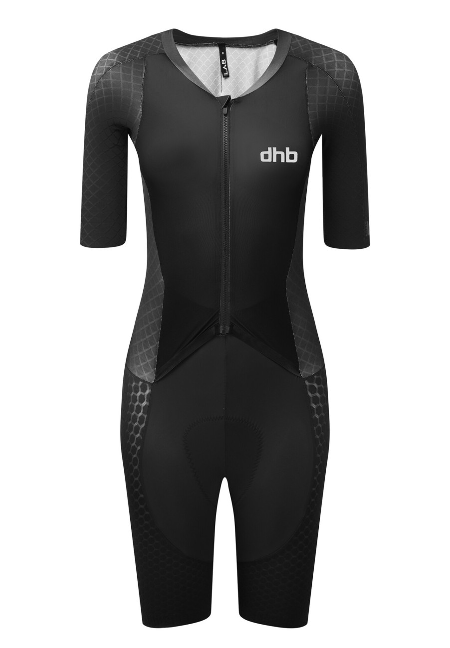 Overalls & Sets | dhb Dhb Aeron Lab Raceline Kurzarm Speedsuit Damen Schwarz