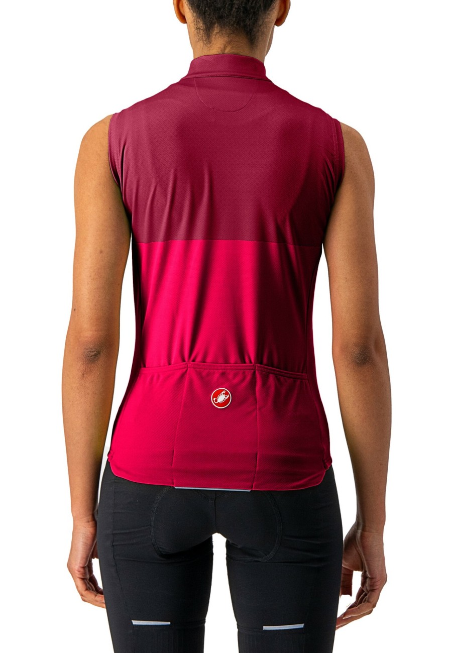 Rennrad Trikots | Castelli Castelli Velocissima Kurzarm Trikot Damen Rot