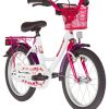 Kinderrader | Vermont Vermont Girly 16" Madchen Weis/Pink