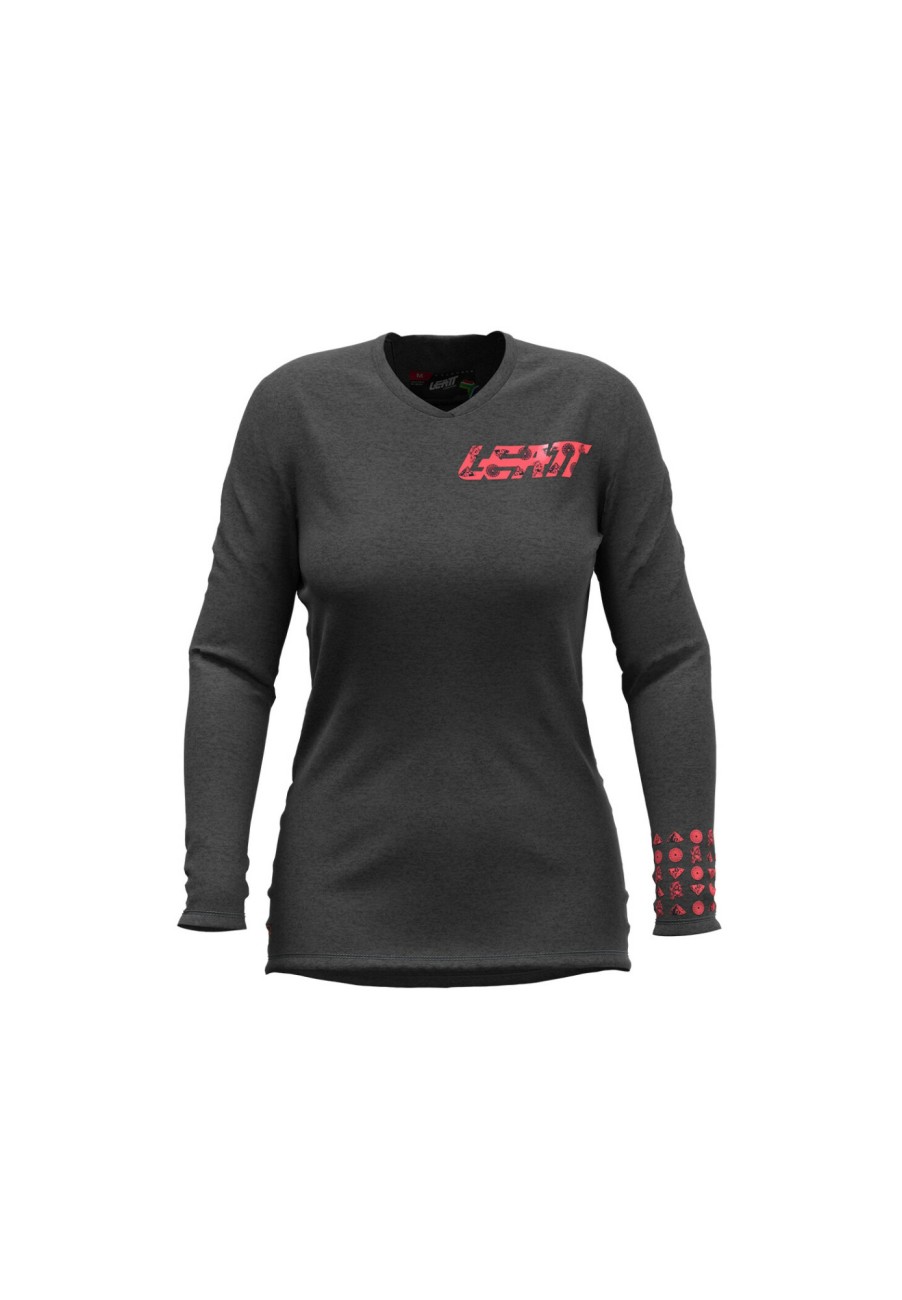 Trikots Langarm | Leatt Leatt Mtb Gravity 2.0 Trikot Damen Schwarz