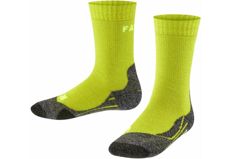 Socken | Falke Falke Tk2 Trekking Socken Kinder Gelb/Grau