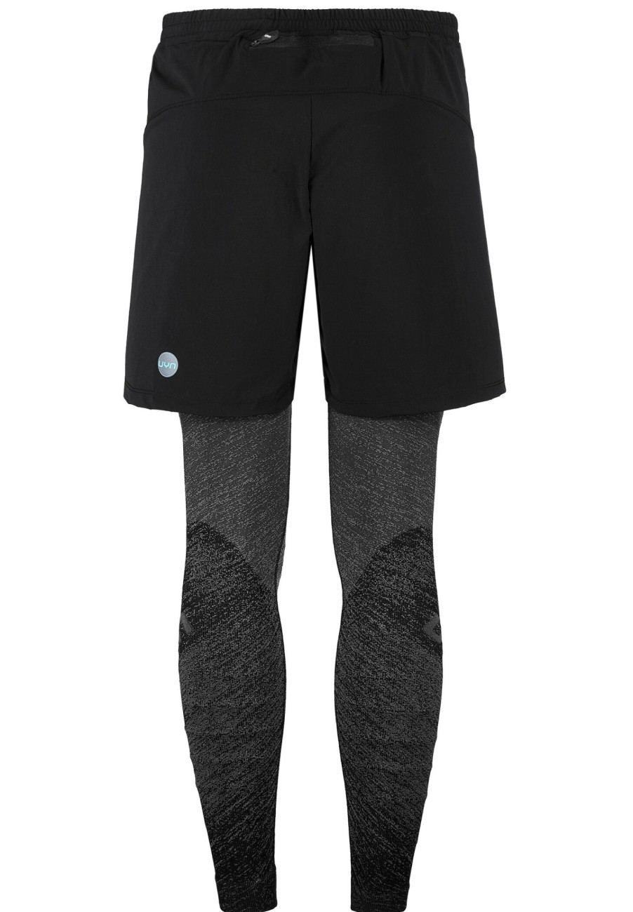 Laufbekleidung | UYN Uyn Exceleration 2-In-1 Shorts Herren Schwarz