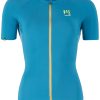 Trikots Kurzarm | Karpos Karpos Pralongia Evo Trikot Damen Blau