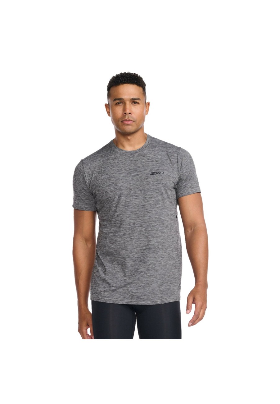 Laufbekleidung | 2XU 2Xu Motion Tee Herren Grau