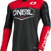 Trikots Langarm | O'Neal O'Neal Mayhem Trikot Herren Schwarz/Rot