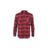 Streetwear | Loose Riders Loose Riders Langarm-Flanellhemd Herren Rot/Schwarz