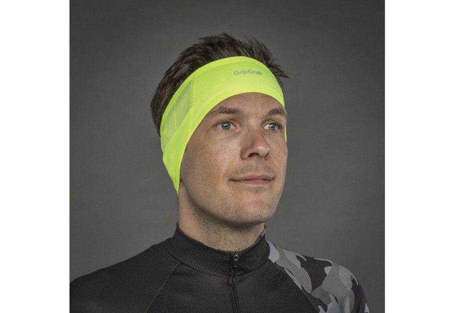 Kopfbedeckungen | GripGrab Gripgrab Windproof Hi-Vis Stirnband Gelb