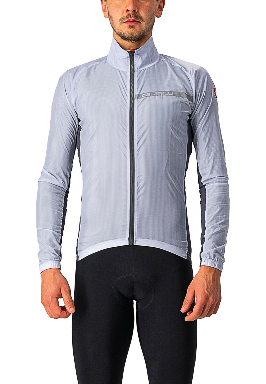 Windjacken | Castelli Castelli Squadra Stretch Jacke Herren Silber