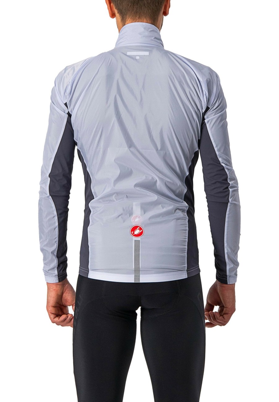 Windjacken | Castelli Castelli Squadra Stretch Jacke Herren Silber