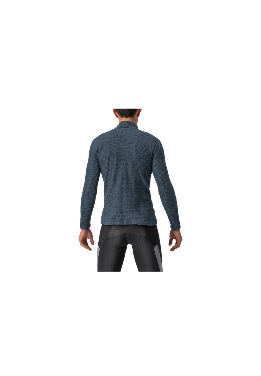 Langarm Shirts | Castelli Castelli Cold Days 2Nd Layer Oberteil Herren Blau