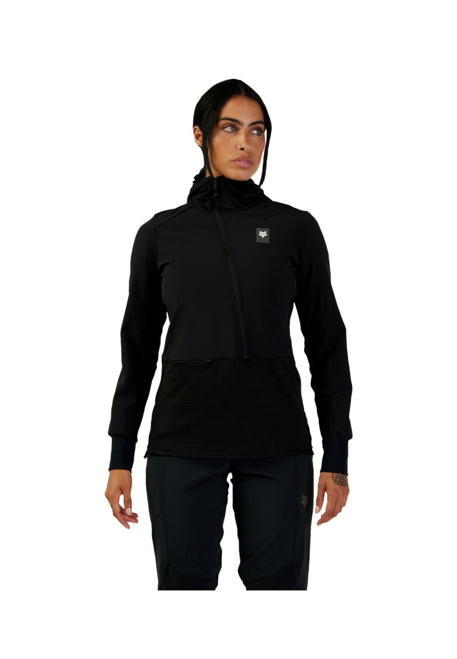 Streetwear | Fox Fox Defend Thermo Hoodie Damen Schwarz