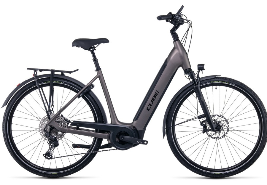 E-Bikes Trekking | Cube Cube Supreme Sport Hybrid Sl 625 Easy Entry Braun