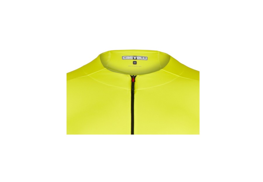 Trikots Langarm | Castelli Castelli Fly Langarm Trikot Herren Gelb