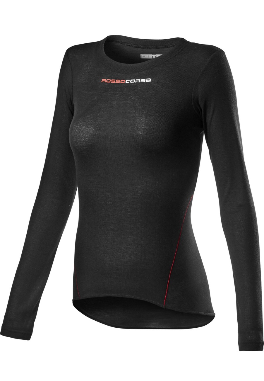 Langarm Shirts | Castelli Castelli Prosecco Tech Langarm Baselayer Damen Schwarz