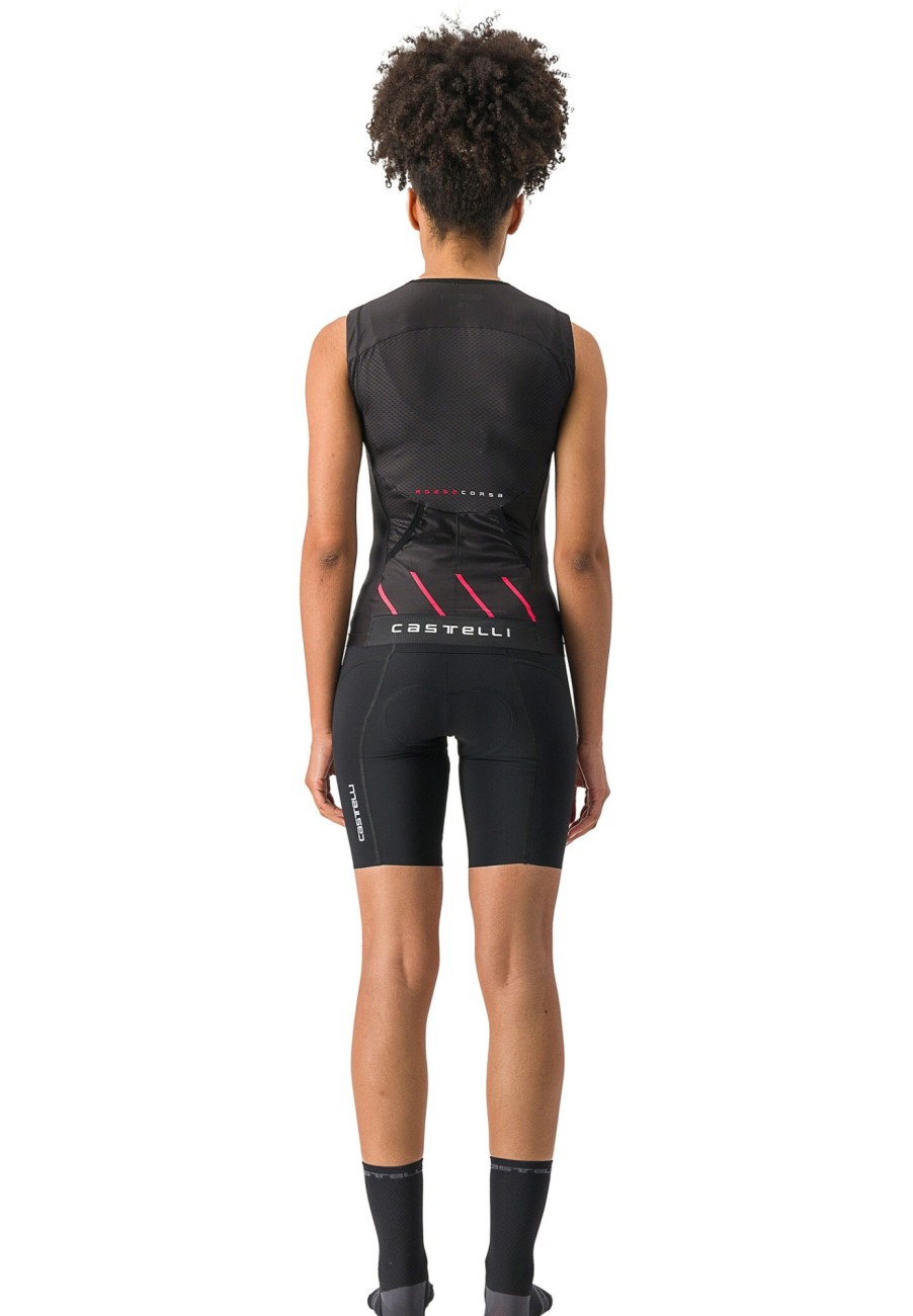 Laufbekleidung | Castelli Castelli Ride-Run Shorts Damen Schwarz