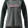 Trikots Langarm | Zimtstern Zimtstern Protechzonez Langarmshirt Damen Grau/Schwarz