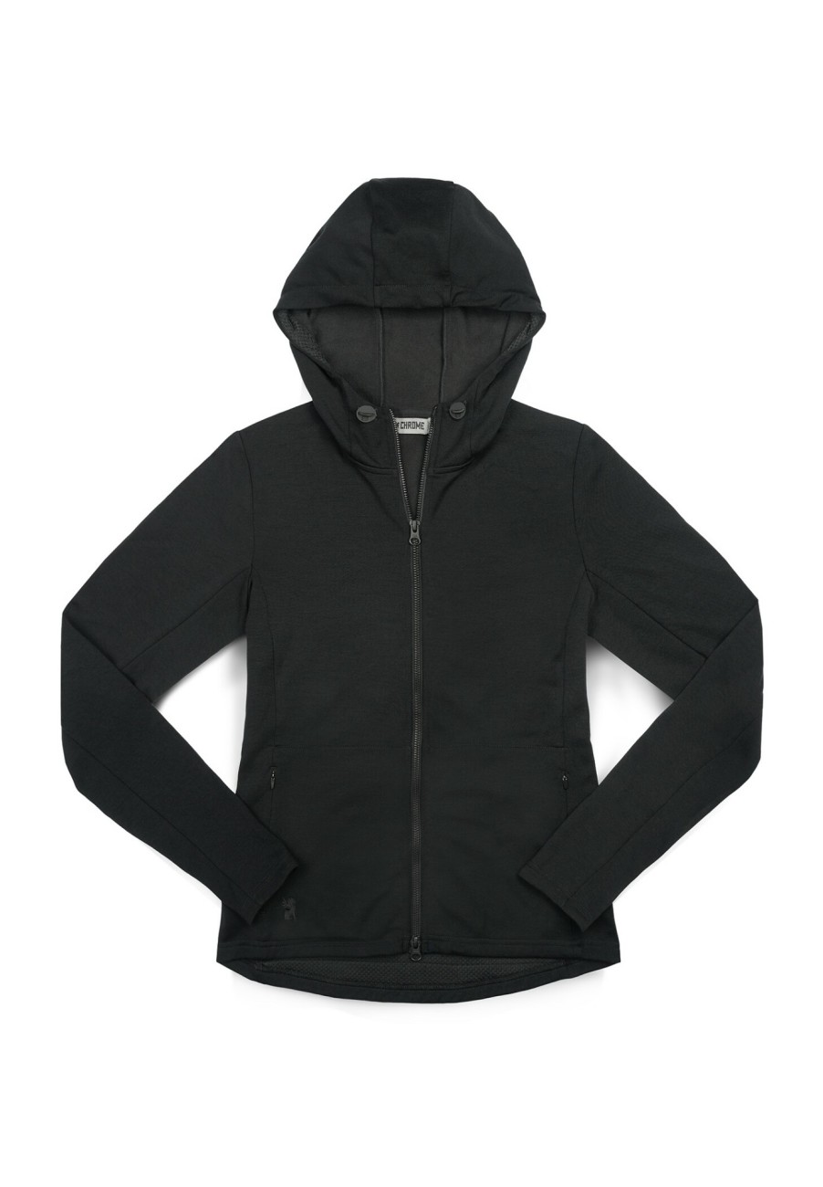 Streetwear | Chrome Chrome Merino Cobra 3.0 Hoodie Damen Schwarz