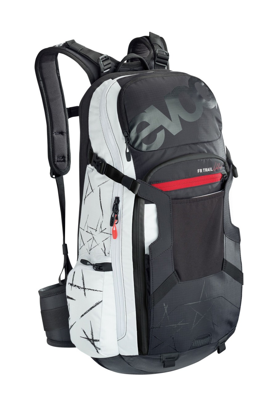 Rucksacke & Taschen | EVOC Evoc Fr Trail Unlimited Protektor Rucksack 20L Schwarz/Weis