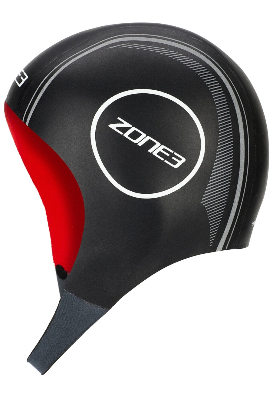 Schwimmkappen | Zone3 Zone3 Heat-Tech Neopren Badekappe S Schwarz