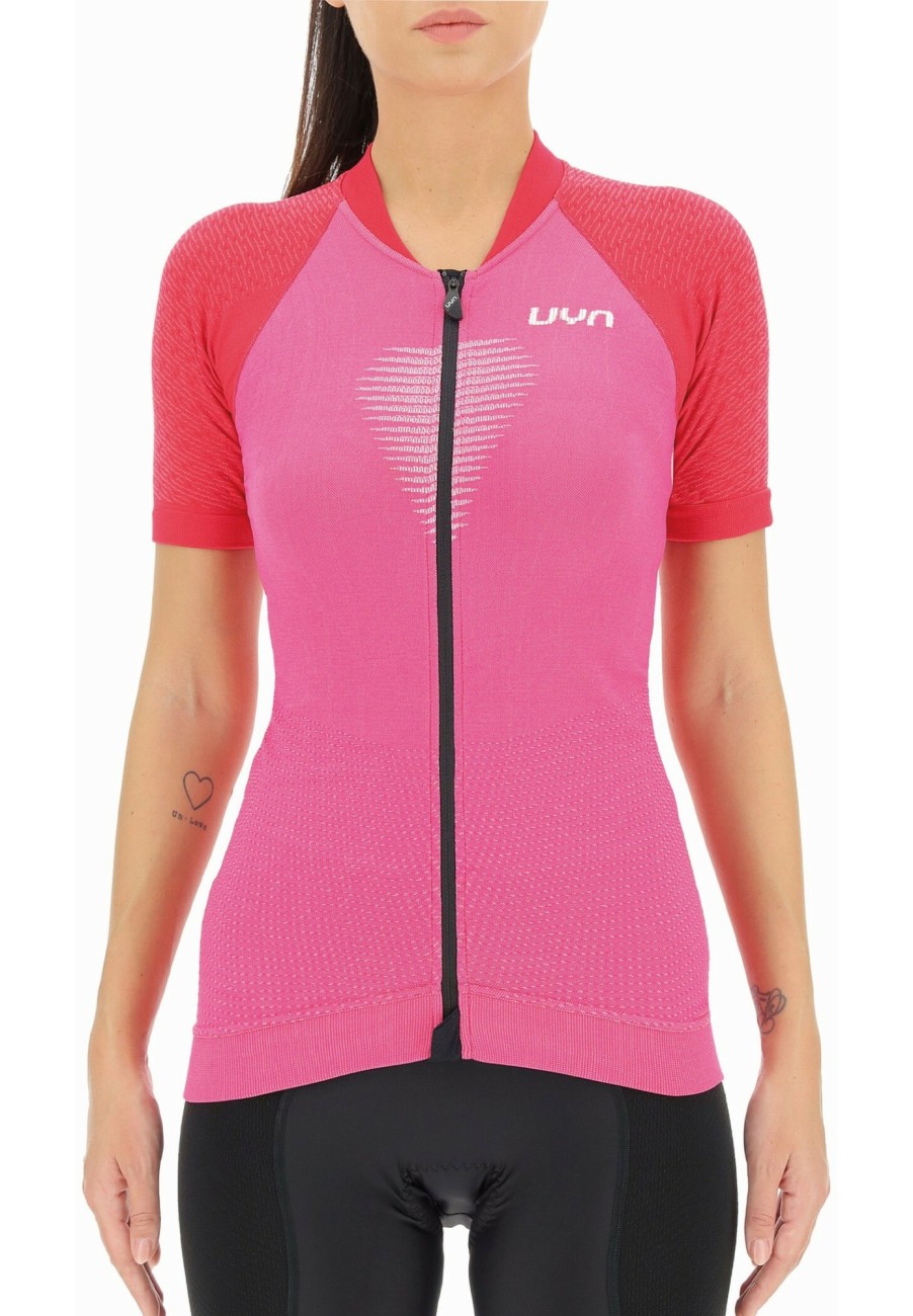 Trikots Kurzarm | UYN Uyn Granfondo Kurzarm Biking Shirt Damen Pink