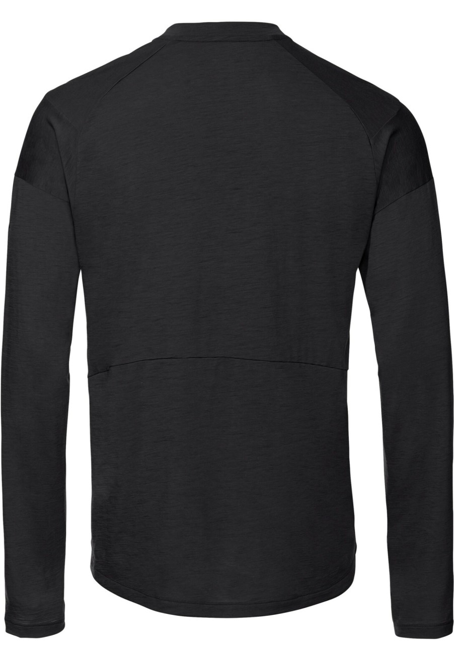 Streetwear | VAUDE Vaude Yaras Langarm Wollshirt Herren Schwarz