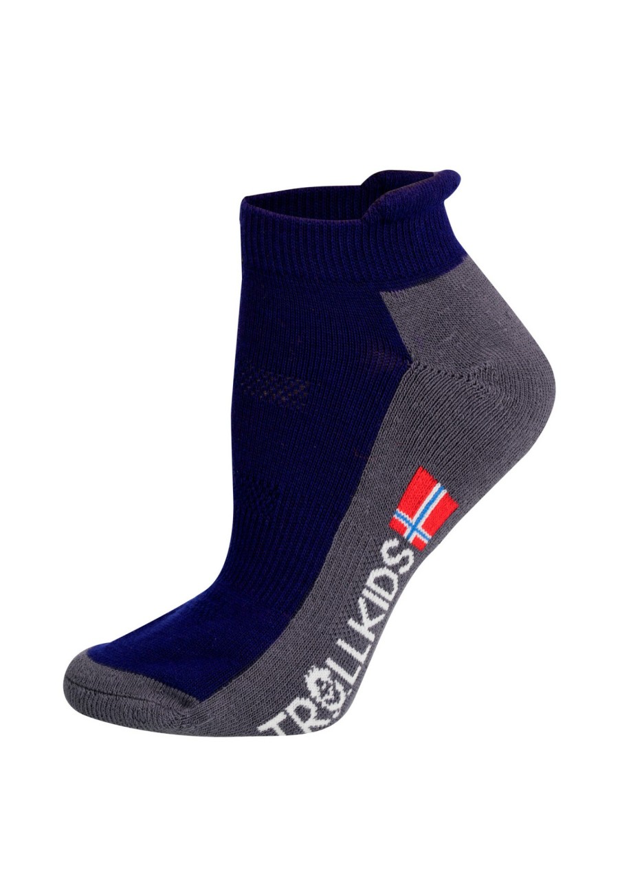 Socken | TROLLKIDS Trollkids Hiking Ii Low Cut Socken Kinder Blau/Grau