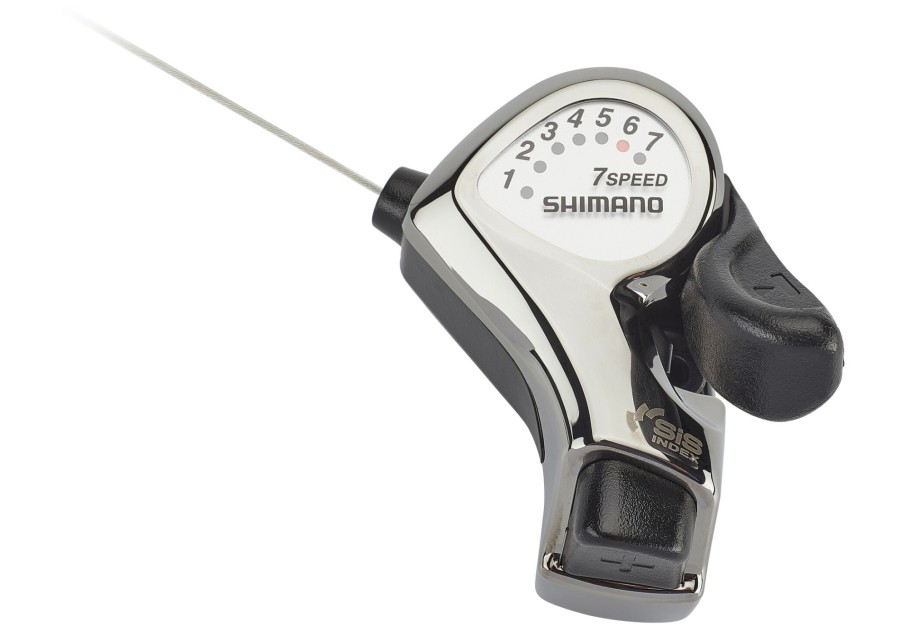 Schaltung | Shimano Shimano Tourney Sl-Ft55 Schalthebel 7-Fach Silber/Schwarz