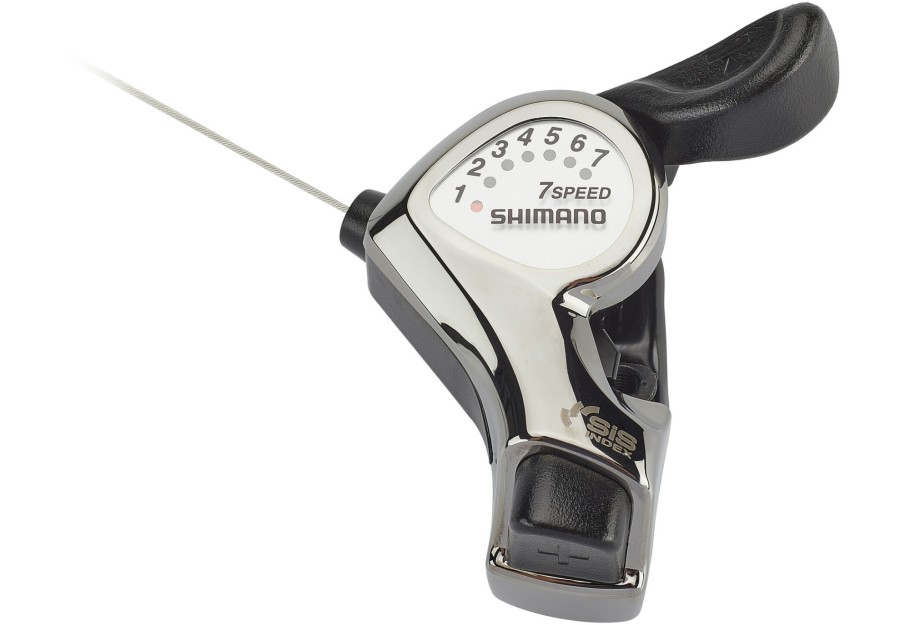 Schaltung | Shimano Shimano Tourney Sl-Ft55 Schalthebel 7-Fach Silber/Schwarz