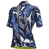 Trikots Kurzarm | Alé Cycling Ale Cycling Leaf Kurzarm Trikot Damen Blau