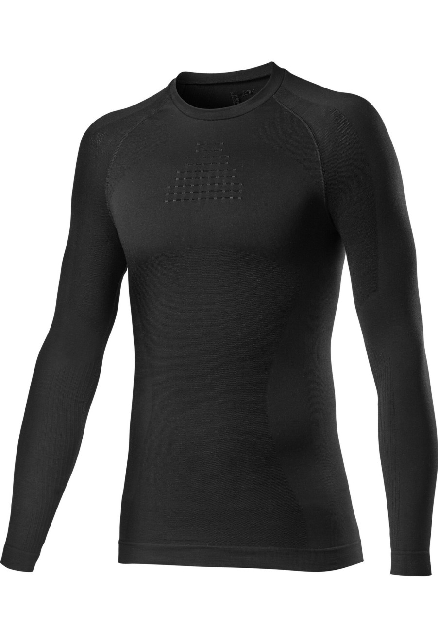 Langarm Shirts | Castelli Castelli Core Seamless Langarm Baselayer Herren Schwarz