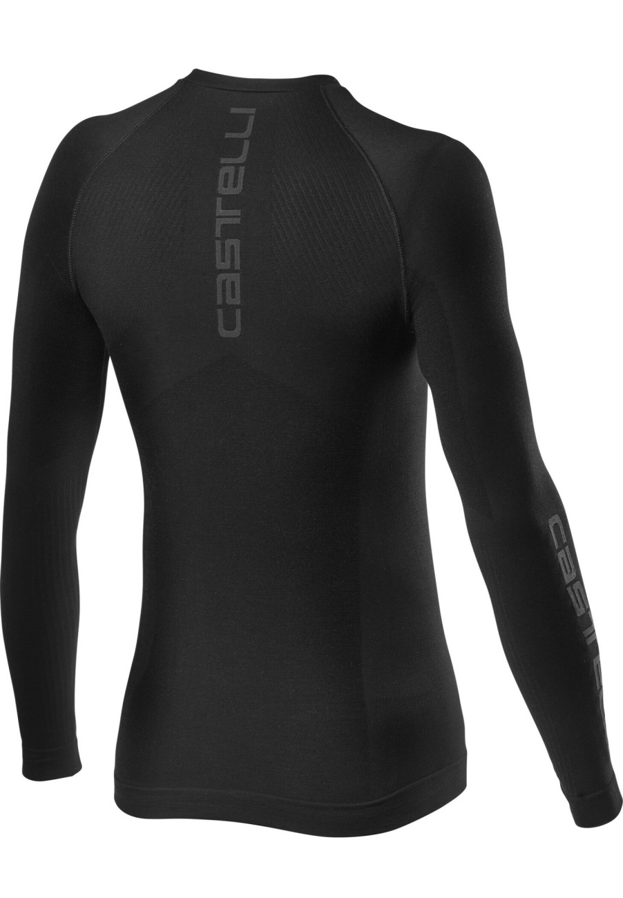 Langarm Shirts | Castelli Castelli Core Seamless Langarm Baselayer Herren Schwarz