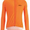 Windjacken | Santini Santini Nebula Windbreaker Mit Ruckentaschen Herren Orange