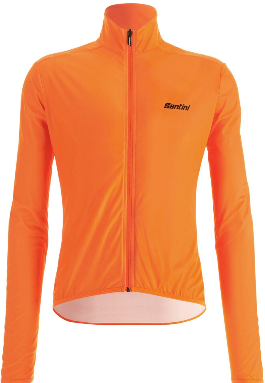 Windjacken | Santini Santini Nebula Windbreaker Mit Ruckentaschen Herren Orange