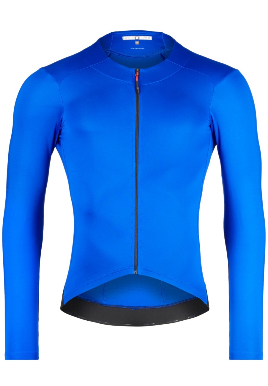 Trikots Langarm | Castelli Castelli Fly Langarm Trikot Herren Blau