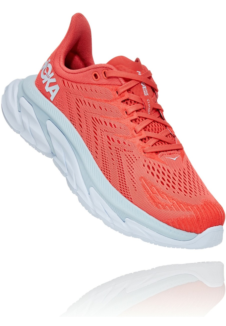 Laufschuhe | Hoka One One Hoka One One Clifton Edge Laufschuhe Damen Rot