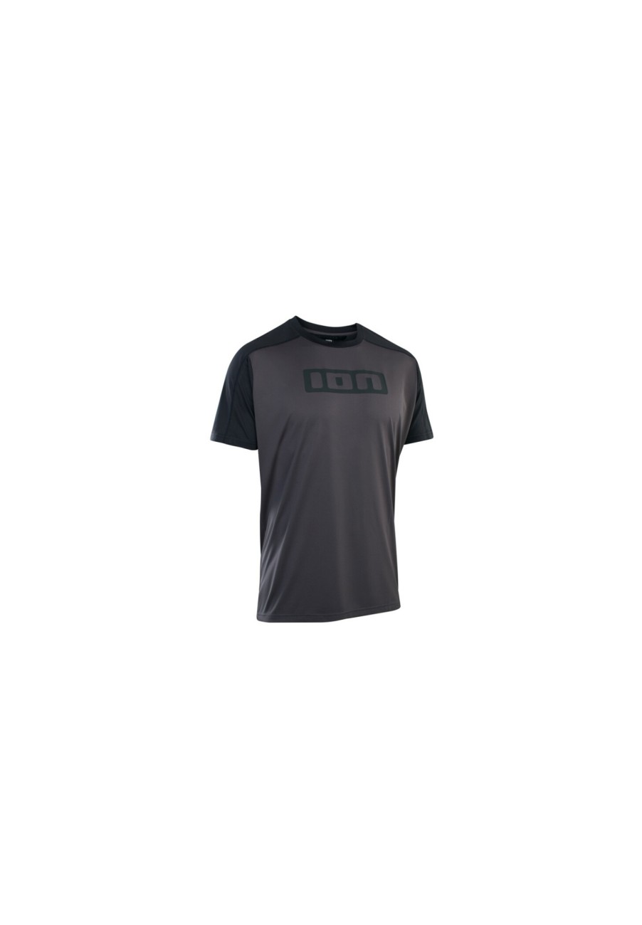 Trikots Kurzarm | ION Ion Logo Kurzarm Bike Tee Herren Grau/Schwarz