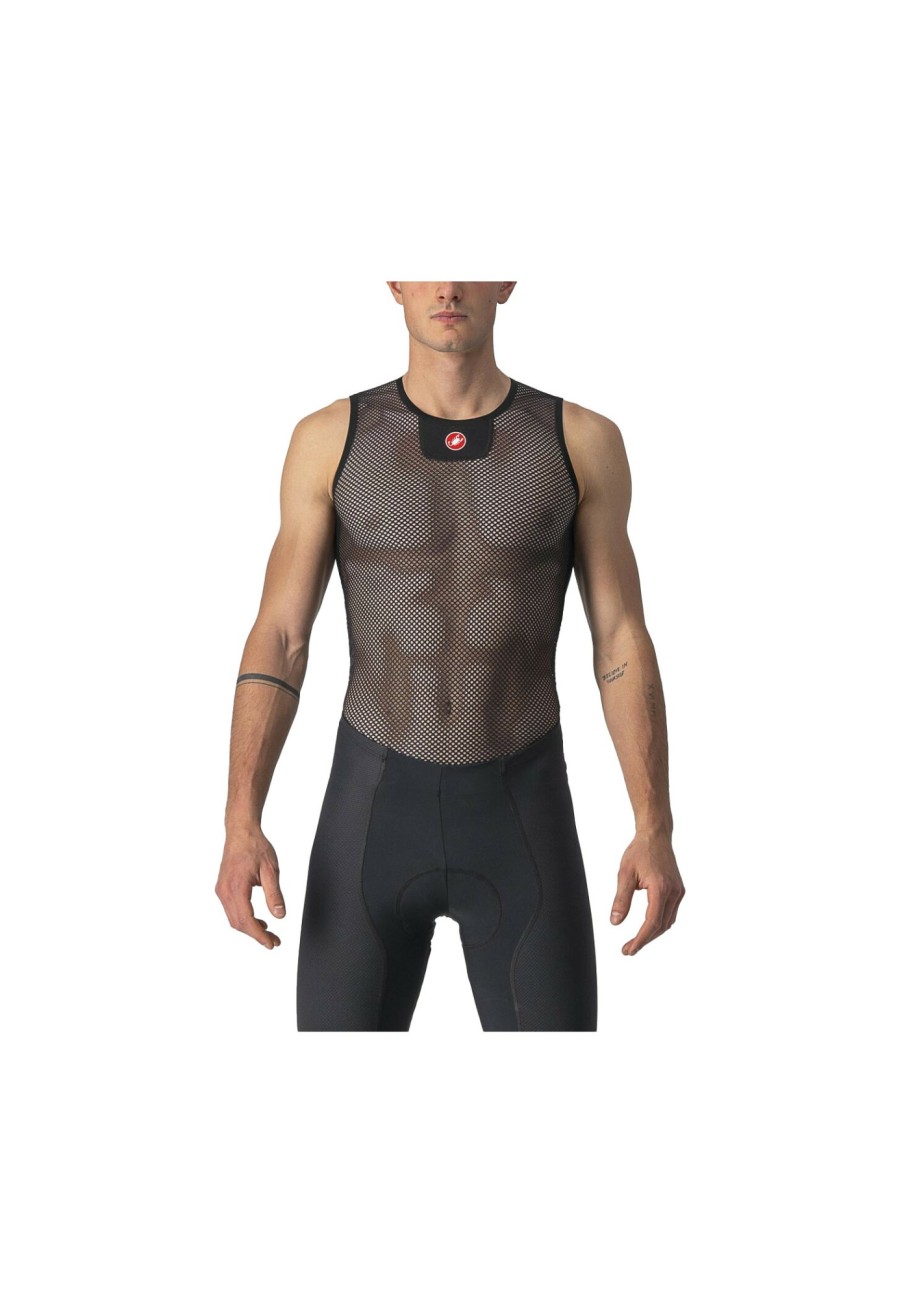 Armellose Shirts | Castelli Castelli Core Mesh 3 Armelloses Baselayer Trikot Herren Schwarz