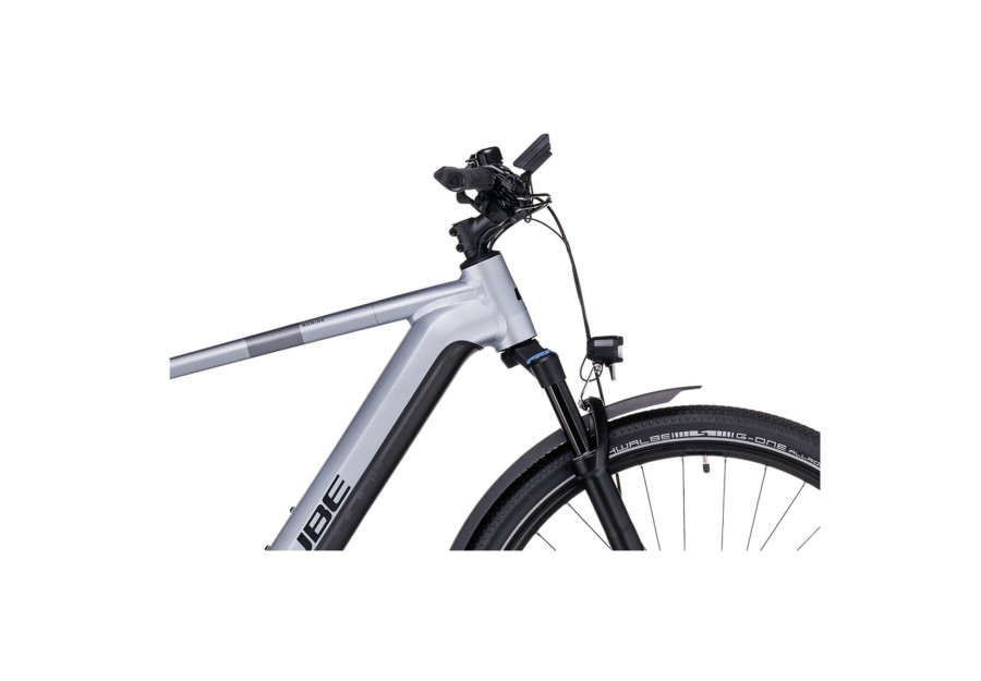 E-Bikes Trekking | Cube Cube Nuride Hybrid Exc 625 Allroad Silber/Schwarz