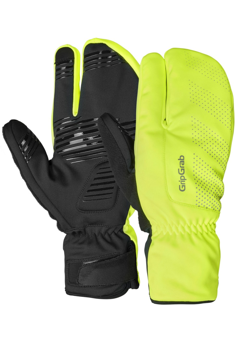 Handschuhe | GripGrab Gripgrab Ride Windproof Deep Winter Lobster Handschuhe Gelb