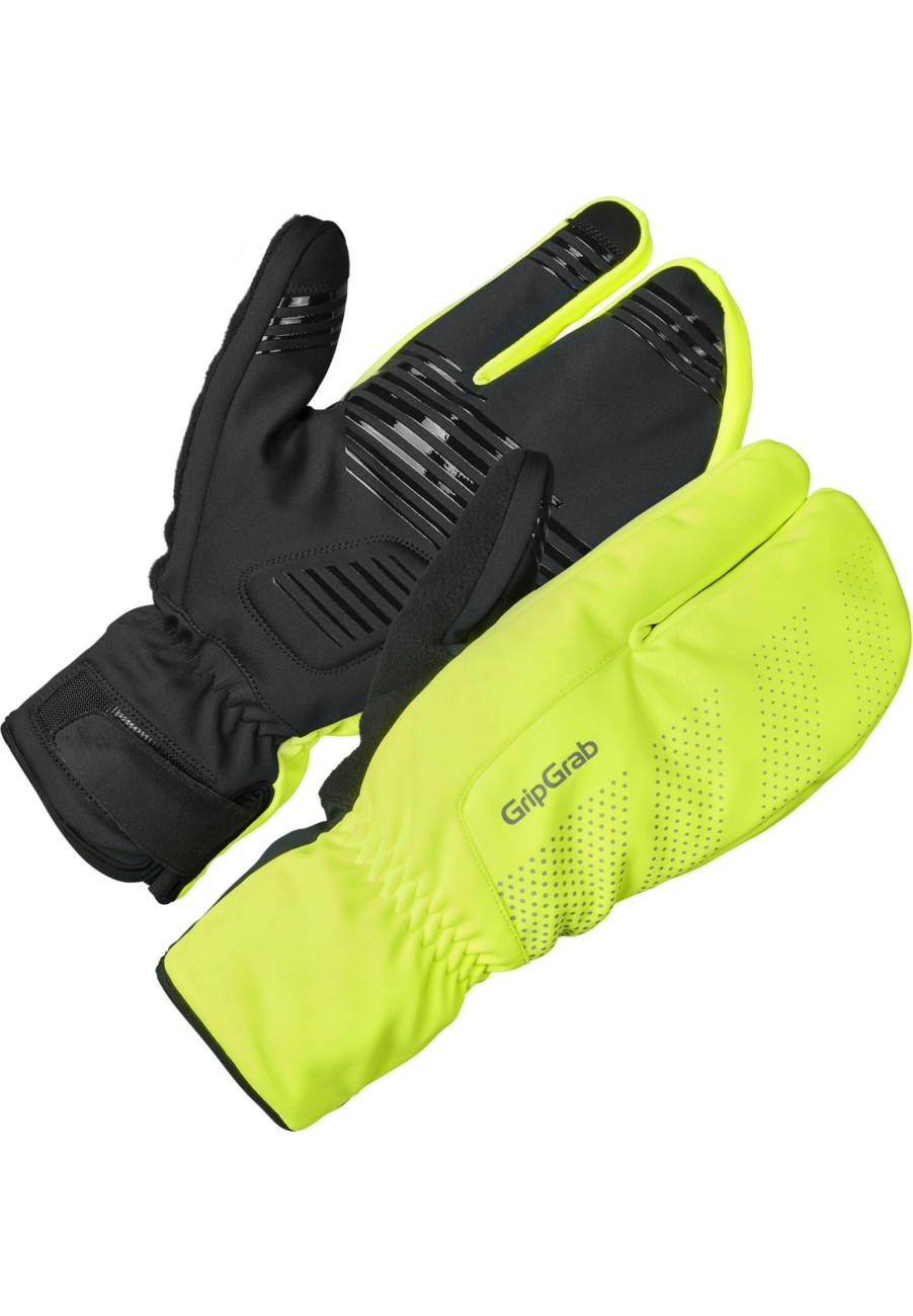 Handschuhe | GripGrab Gripgrab Ride Windproof Deep Winter Lobster Handschuhe Gelb