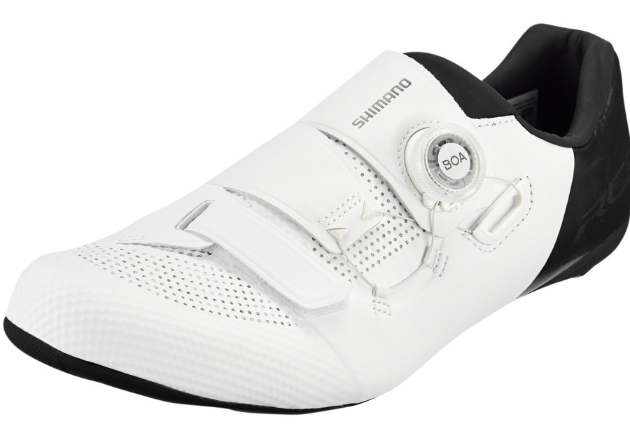 Rennradschuhe | Shimano Shimano Sh-Rc502 Schuhe Weit Weis/Schwarz