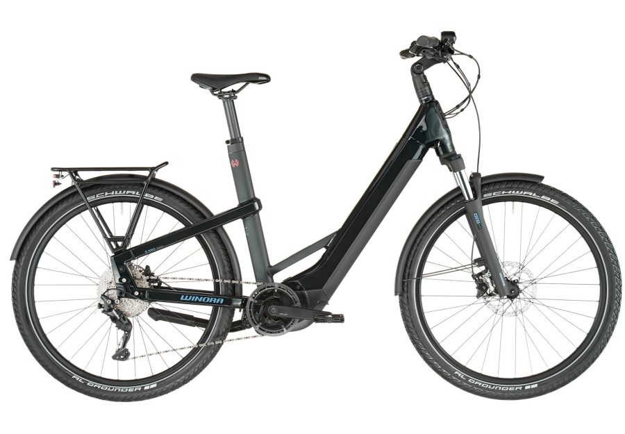 E-Bikes Trekking | Winora Winora Yakun 10 Low Step Blau