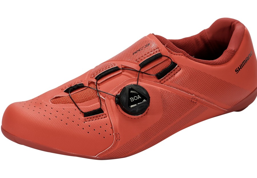 Gravel-Schuhe | Shimano Shimano Sh-Rc3 Fahrradschuhe Weit Rot