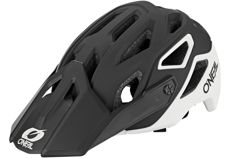 Enduro Helme | O'Neal O'Neal Pike 2.0 Helm Solid Schwarz/Weis