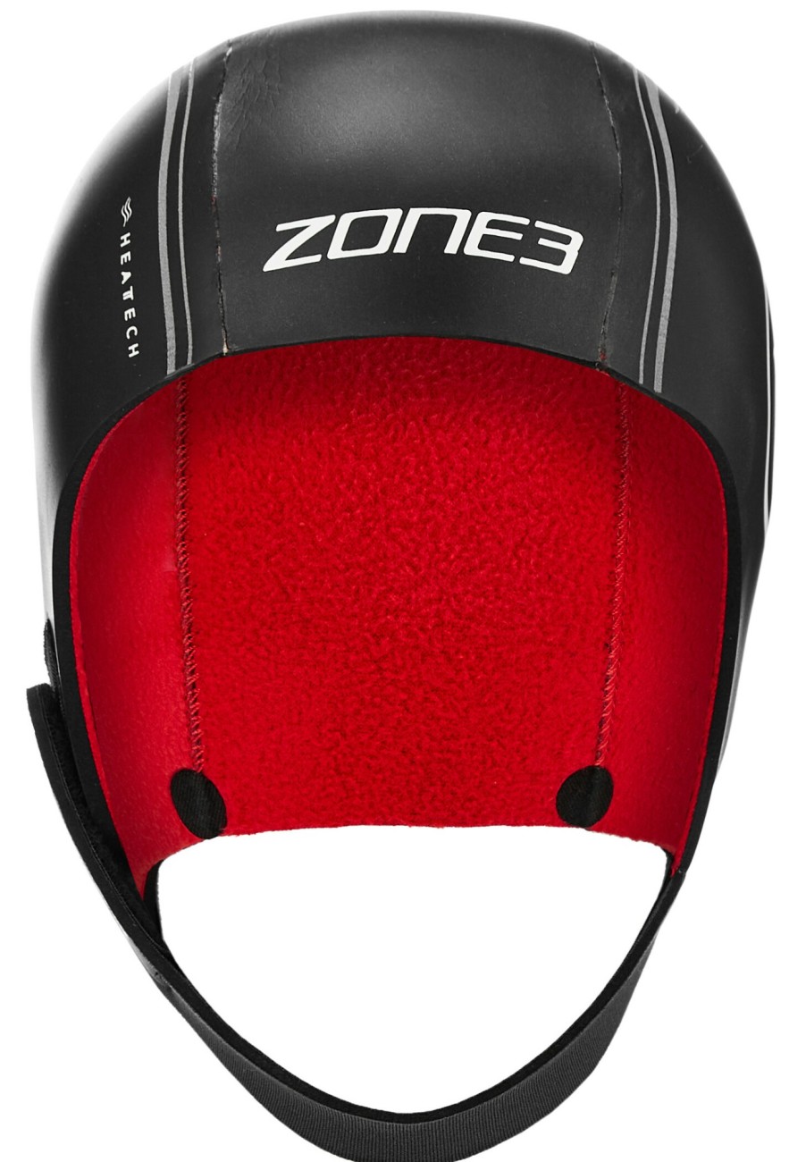 Schwimmkappen | Zone3 Zone3 Heat-Tech Neopren Badekappe L Schwarz